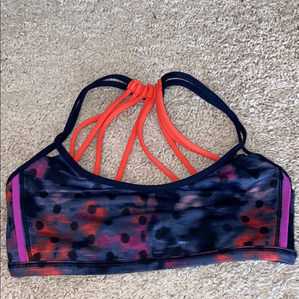 Multi Colored Lululemon Free to Be Bra size 2